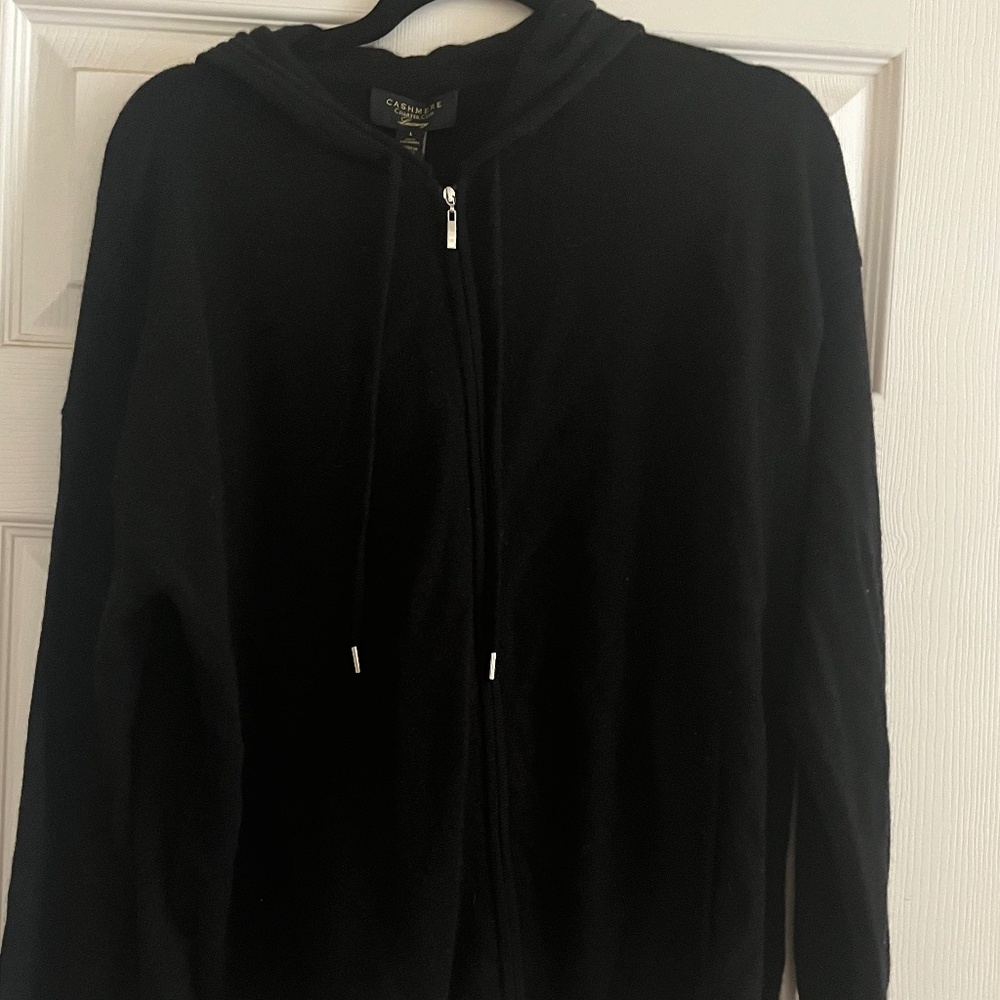 Cashmere zip hoodie